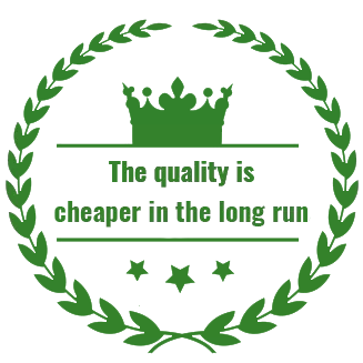 Over long  the quality is cheaper!